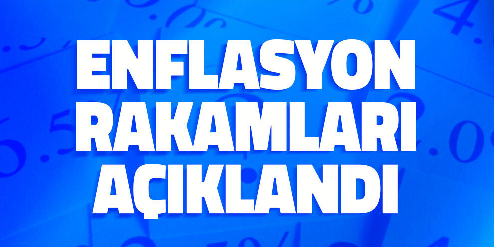 Enflasyon rakamları açıklandı