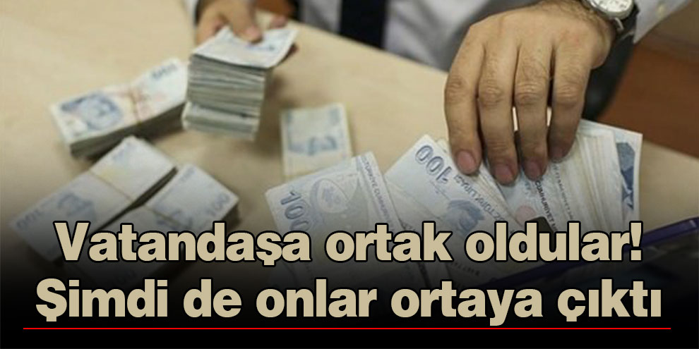 Vatandaşa ortak oldular! Şimdi de onlar ortaya çıktı