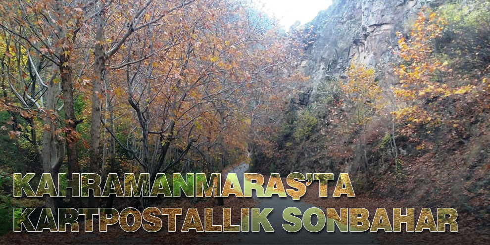 Kahramanmaraş’ta kartpostallık sonbahar