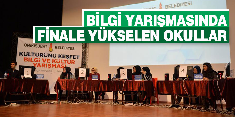Bilgi Yarışmasında finale yükselen okullar