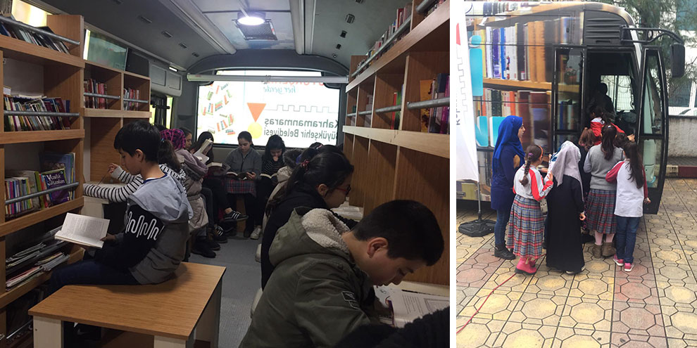 Gezici Kütüphane Osmangazi Ortaokulu’nda