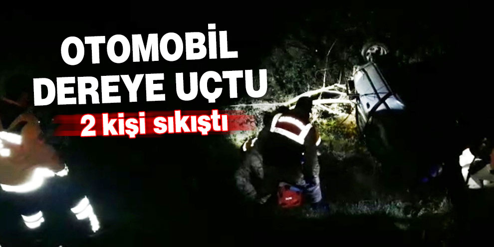 Otomobil dereye uçtu