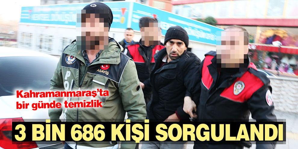 Kahramanmaraş’ta "Huzur-46" operasyonu