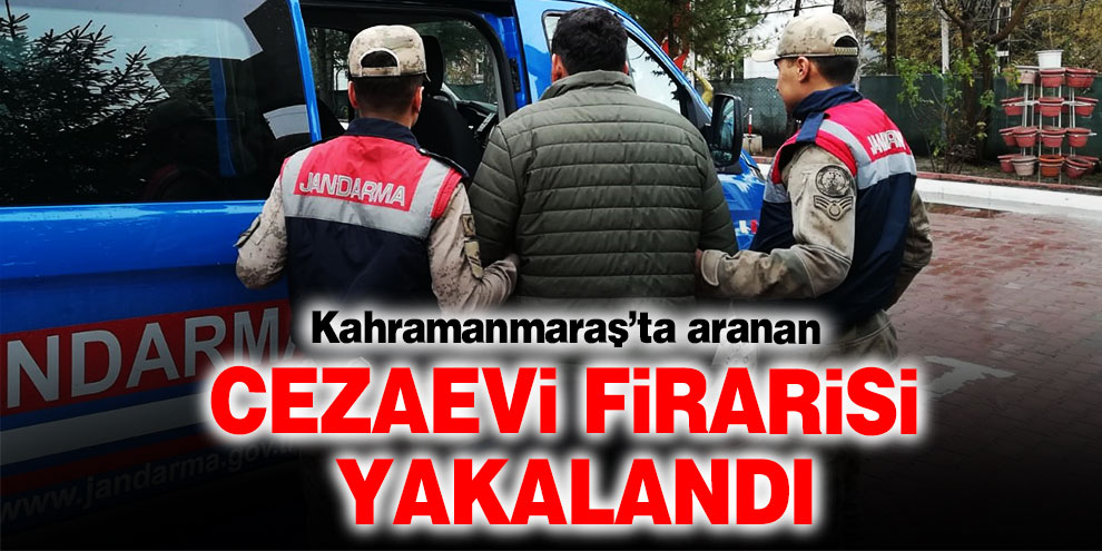 Cezaevi firarisi, jandarmanın takibi sonucunda yakalandı