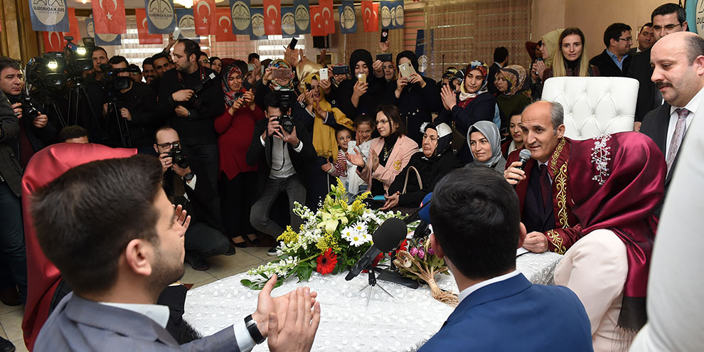 Dulkadiroğlu’nda 2018 yılında 2018’inci çift dünya evine girdi