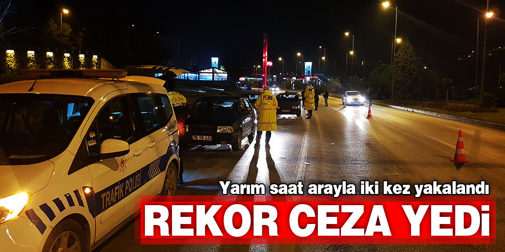 İkinci kez alkollü yakalanınca rekor ceza yedi