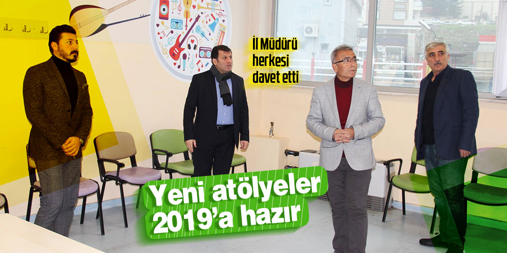 Kahramanmaraş Gençlik Merkezi yeni atölyeleri ile 2019’a hazır