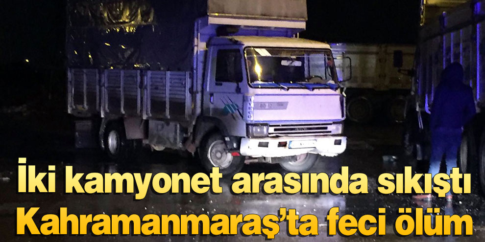Kahramanmaraş’ta trafik kazası: 1 ölü