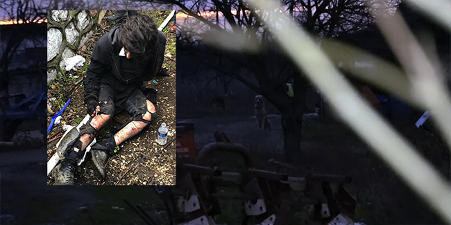 Üniversiteli genci havaya ateş açarak kurtardılar