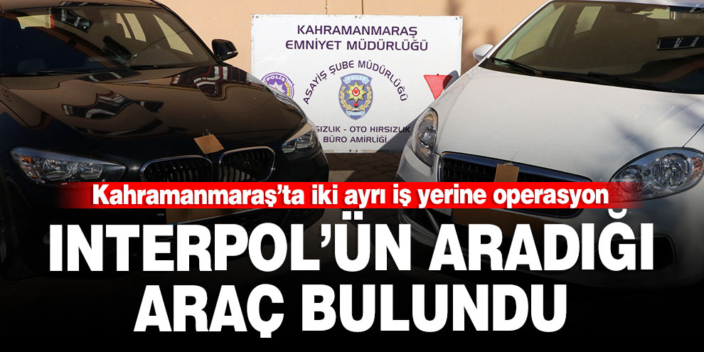 İnterpol'un aradığı ikizi yapılan lüks otomobil bulundu