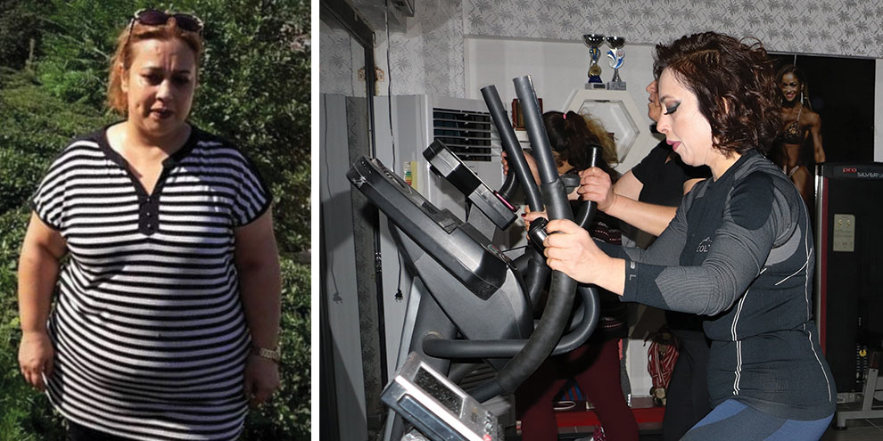 Dilek Eskigün'ün kiloları 1 yılda mazi oldu