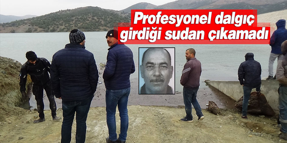 Profesyonel dalgıç girdiği sudan çıkamadı