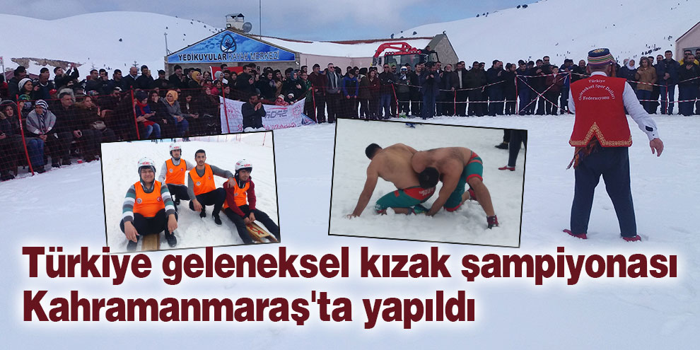 Türkiye geleneksel kızak şampiyonası Kahramanmaraş'ta yapıldı