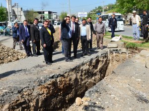 BAŞKAN ERKOÇ’TAN YOL İNCELEMESİ