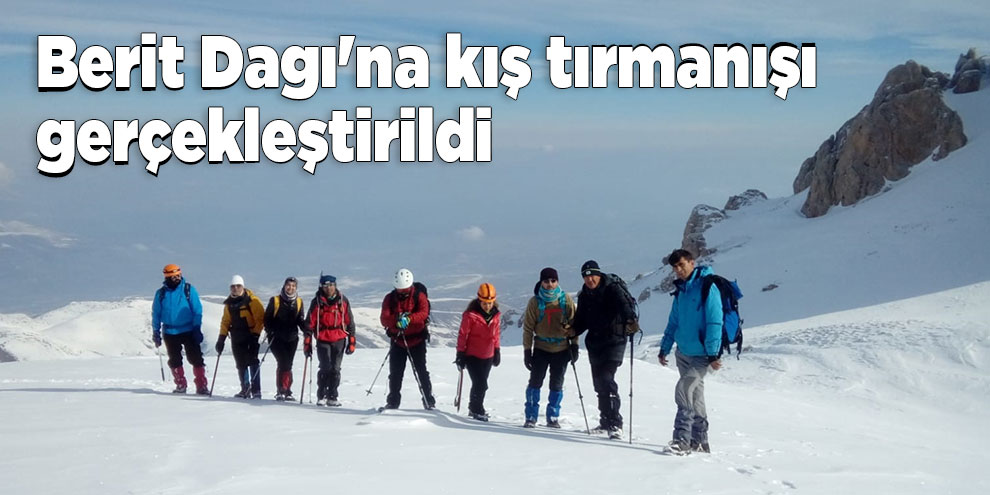 Berit Dagı'na kış tırmanışı gerçekleştirildi