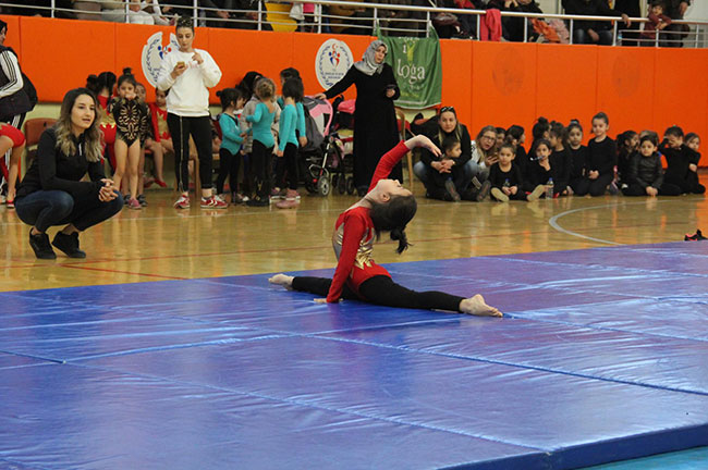 Cimnastik turnuvası tamamlandı