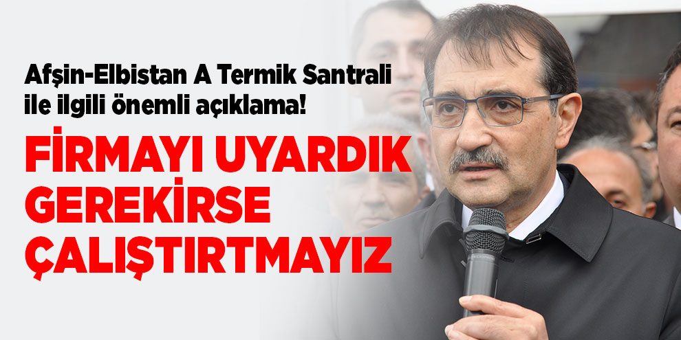 Bakan Dönmez: "Elektrikte artık arz güvenliği problemimiz kalmadı"