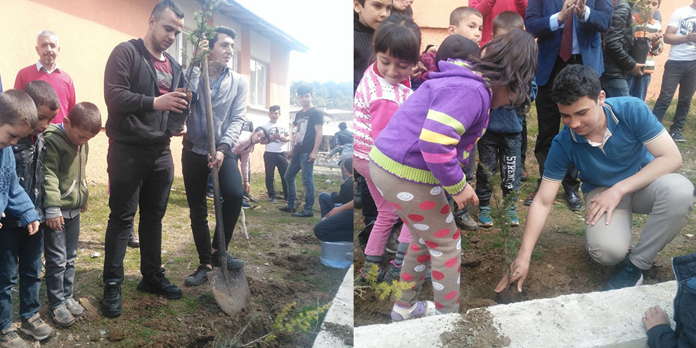 Kardeş okullar nevruzu Türkoğlu'nda birlikte kutladı