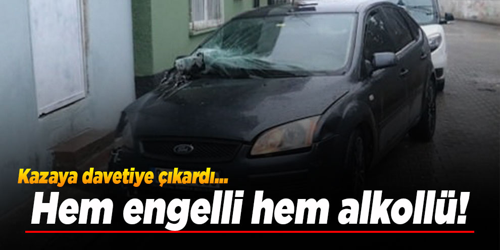 Adana'da tek bacağı olmayan alkollü sürücü kaza yaptı