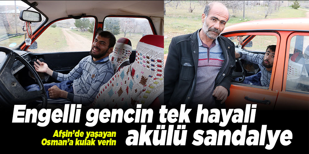 Engelli gencin tek hayali akülü sandalye