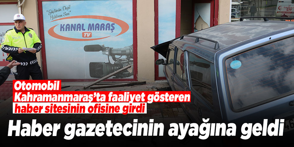 Haber gazetecinin ayağına geldi