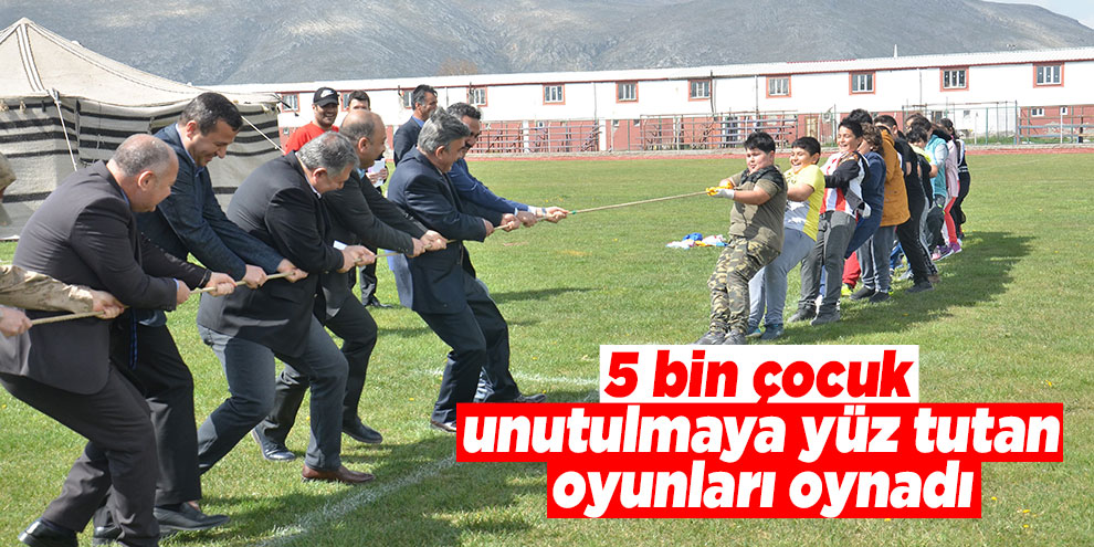 5 bin çocuk unutulmaya yüz tutan oyunları oynadı