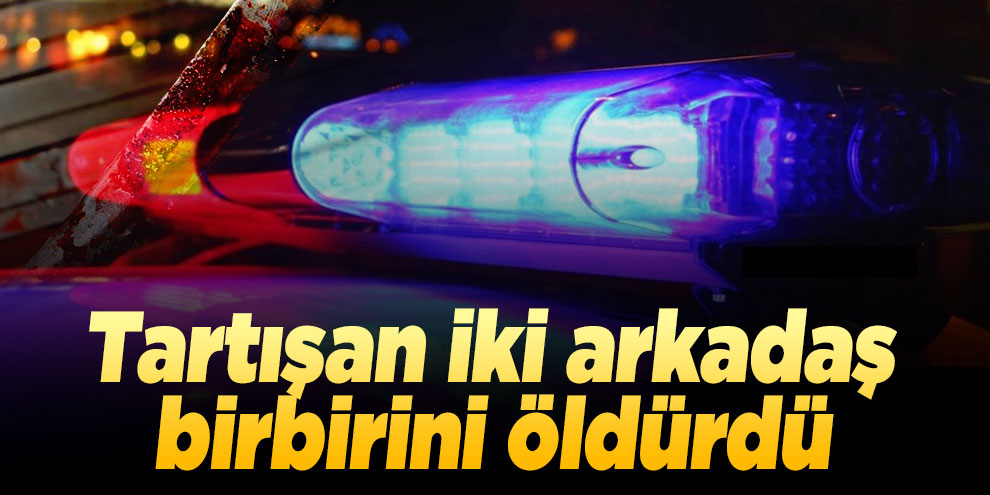 Tartışan iki arkadaş birbirini öldürdü