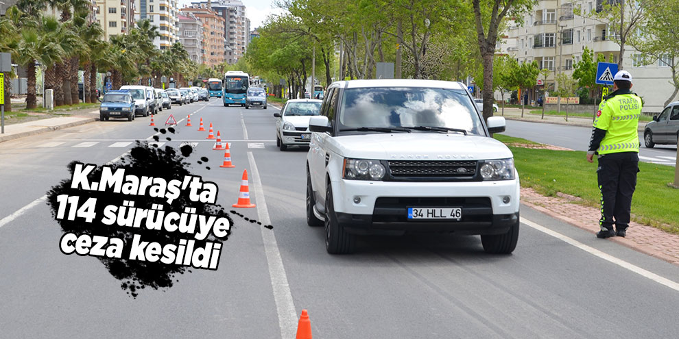 Kahramanmaraş'ta emniyet kemeri denetimi