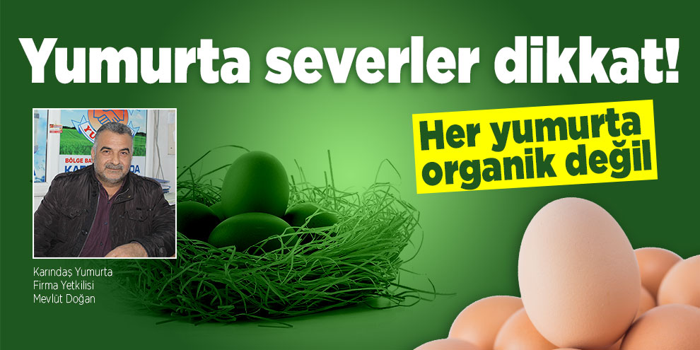 Yumurta severler dikkat! Her yumurta organik değil