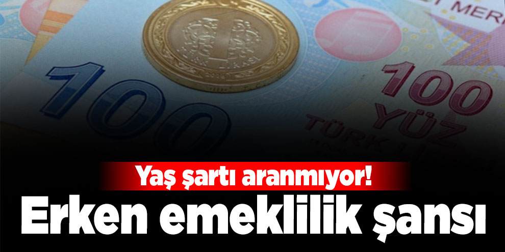 Engelliye erken emeklilik imkanı!