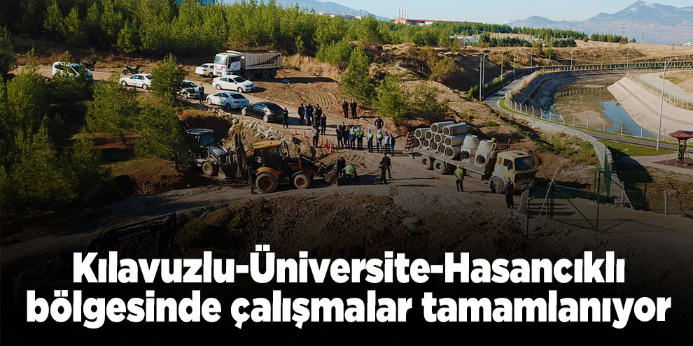 Kılavuzlu-Üniversite-Hasancıklı bölgesinde  çalışmalar tamamlanıyor