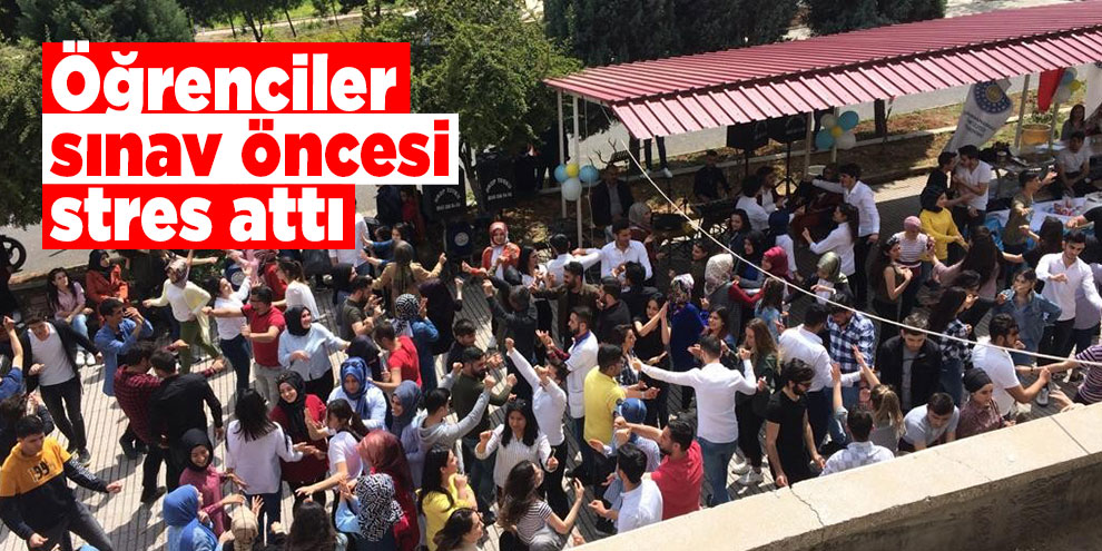 Öğrenciler sınav öncesi stres attı