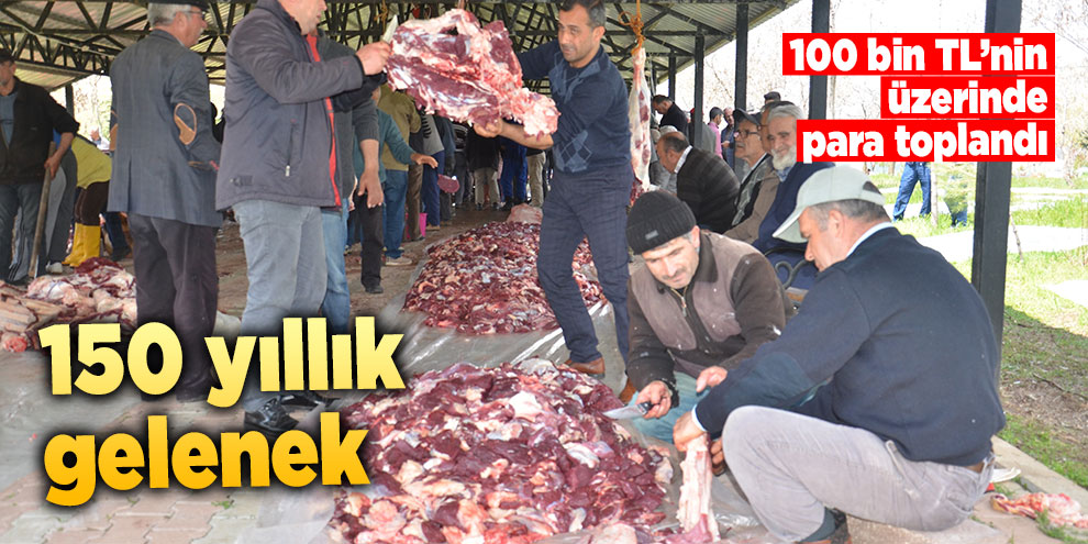 150 yıllık hayrat kurbanı geleneği