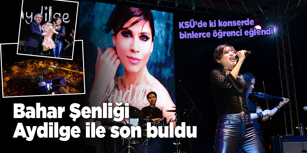 KSÜ’de ki konserde binlerce öğrenci eğlendi