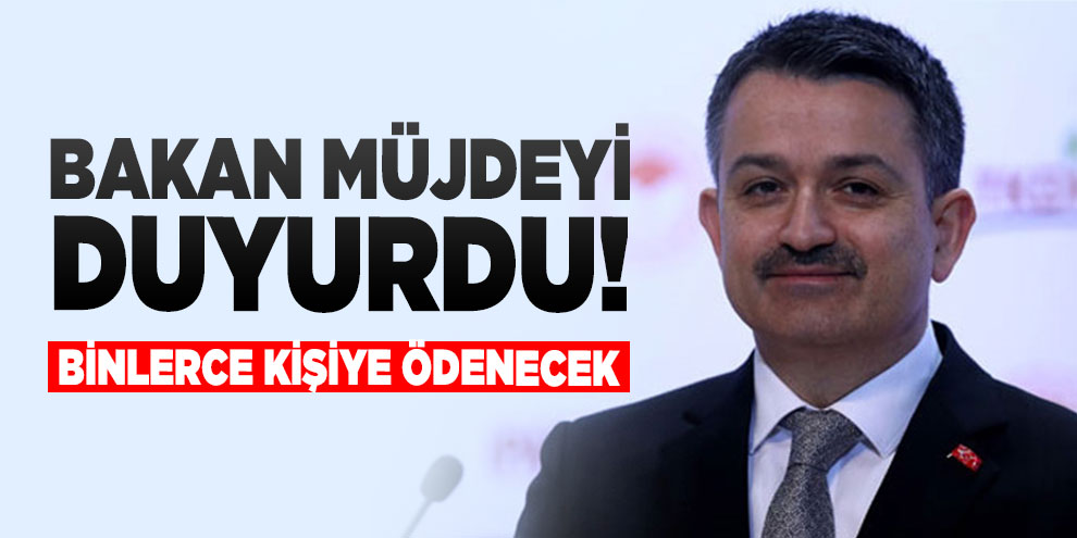Bakan Pakdemirli açıkladı: Üreticiye 60 milyon avroluk yeni hibe