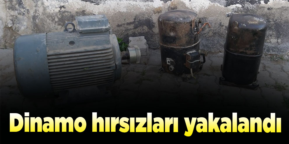 Dinamo hırsızları yakalandı