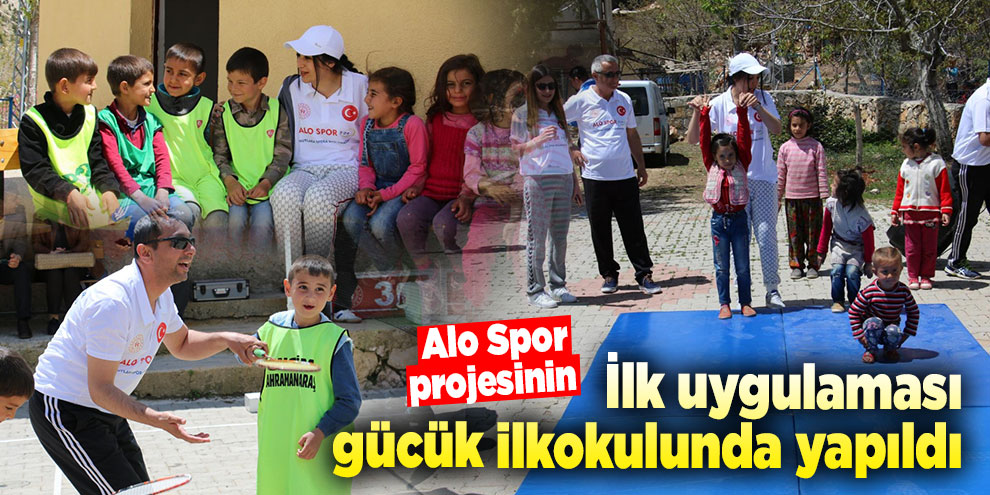Alo Spor projesinin ilk uygulaması gücük ilkokulunda yapıldı