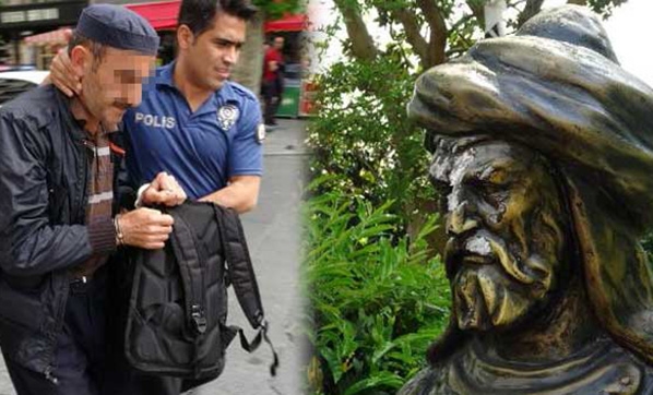 Maçka Parkı'ndaki büstlere çirkin saldırı!