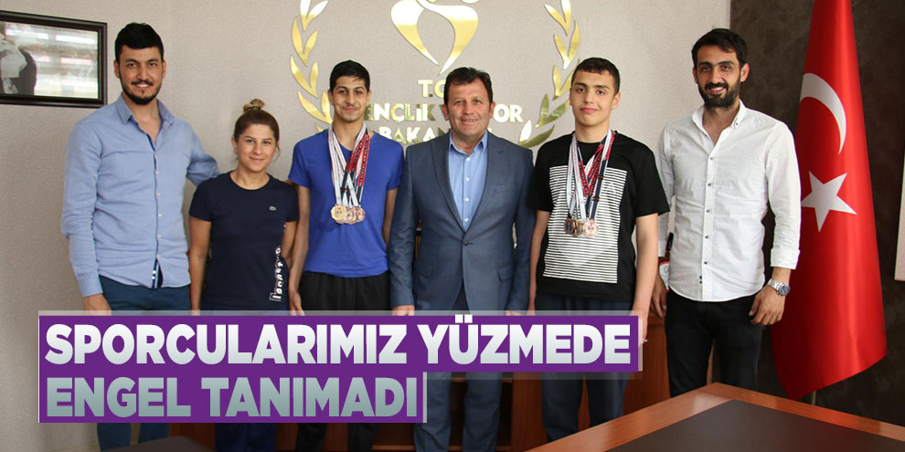 Sporcularımız yüzmede engel tanımadı