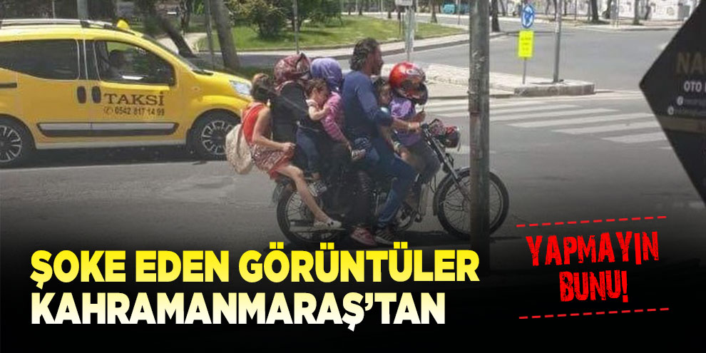 7 kişi bir motosiklette
