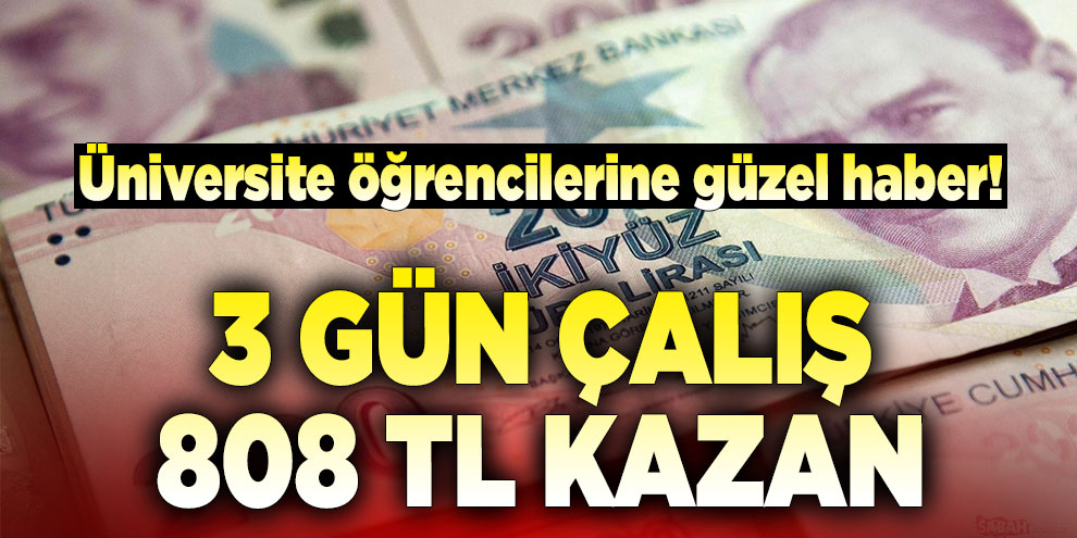 Gençlere güzel haber! Hem iş öğrenecekler hem para kazanacaklar