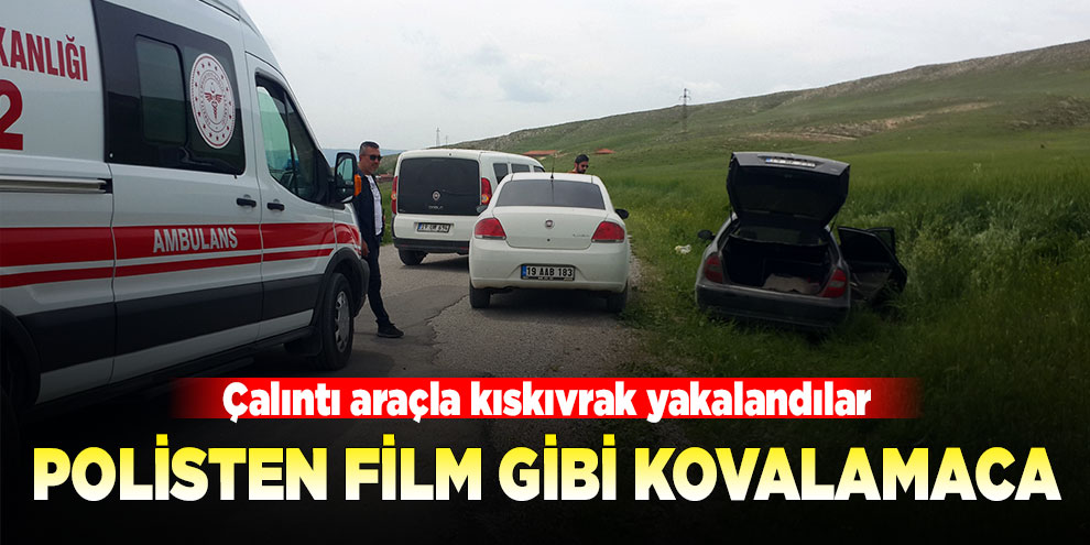Polisten film gibi kovalamaca