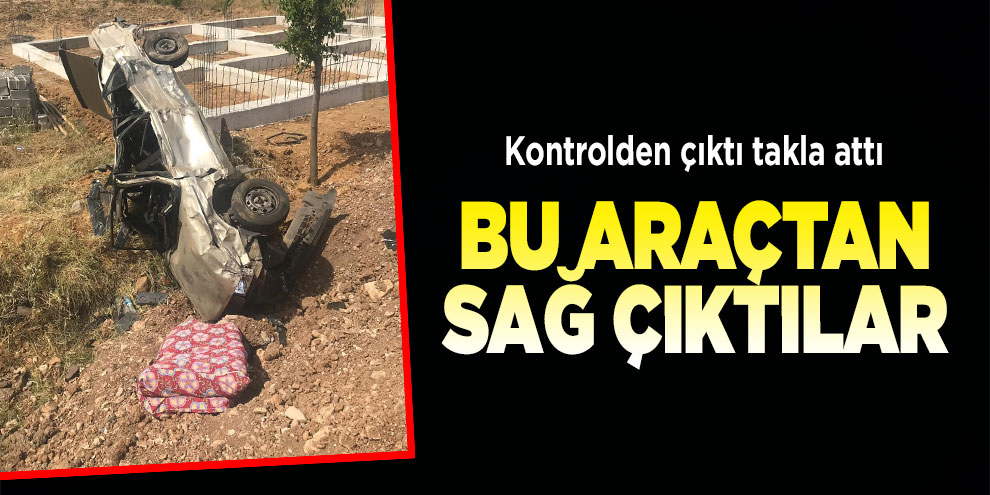 Bu otomobilden sağ çıktılar