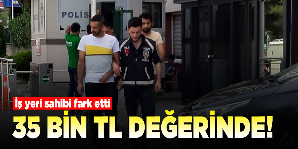 35 bin TL'lik kablo çalan 2 kişi yakalandı
