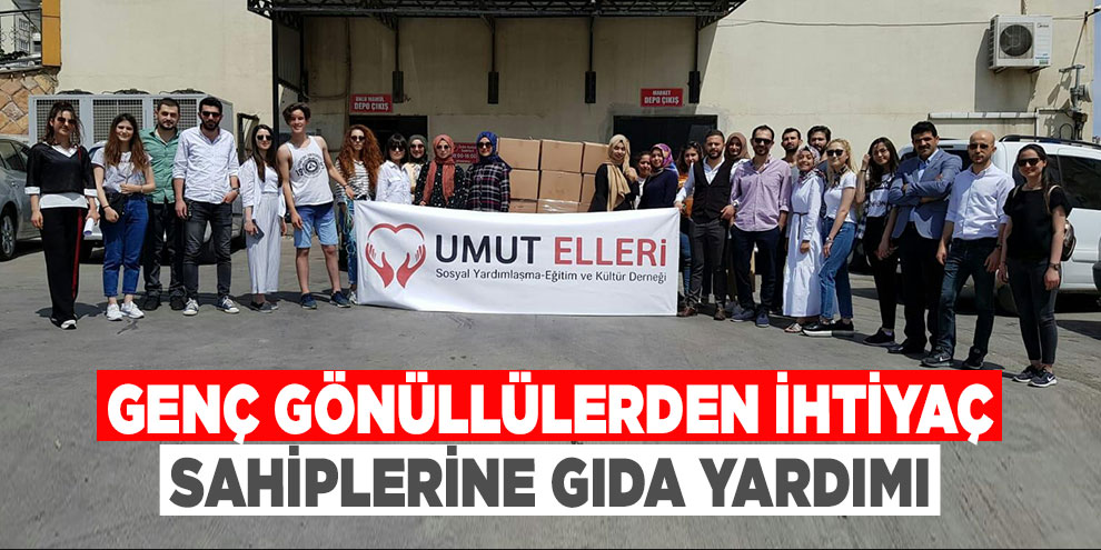 Genç gönüllülerden ihtiyaç sahiplerine gıda yardımı