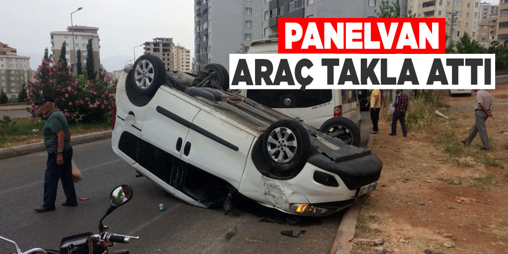 Kahramanmaraş’ta panelvan araç takla attı: 2 yaralı
