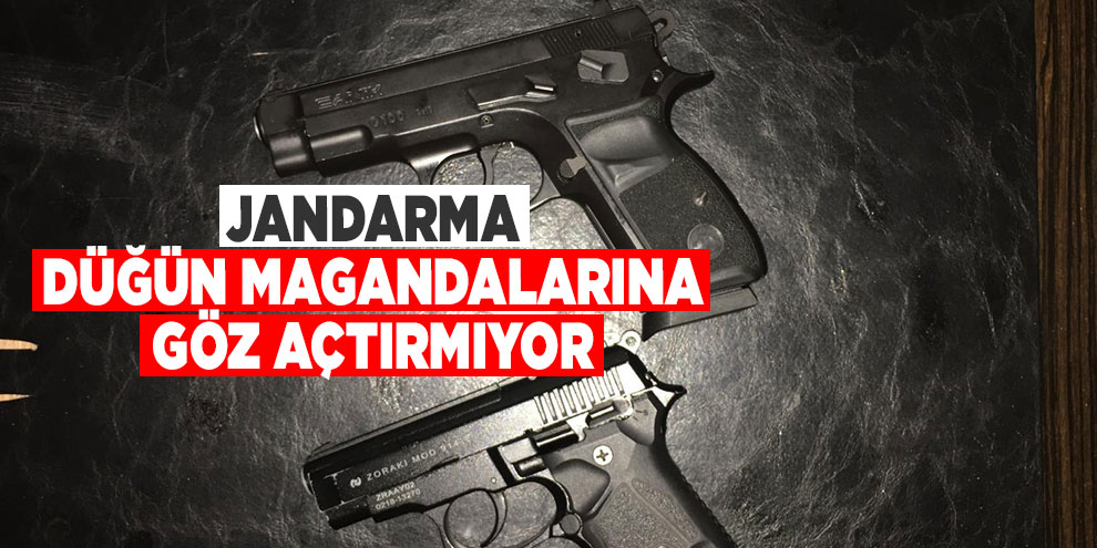 Jandarma düğün magandalarına göz açtırmıyor