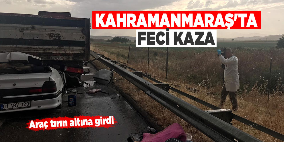 Kahramanmaraş'ta trafik kazası 1 ölü, 7 yaralı