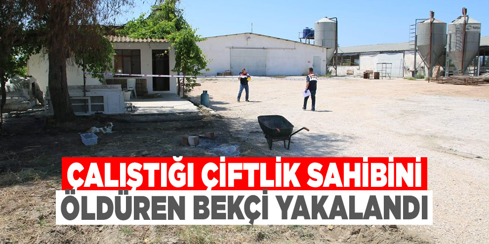 Çalıştığı çiftlik sahibini öldüren bekçi yakalandı