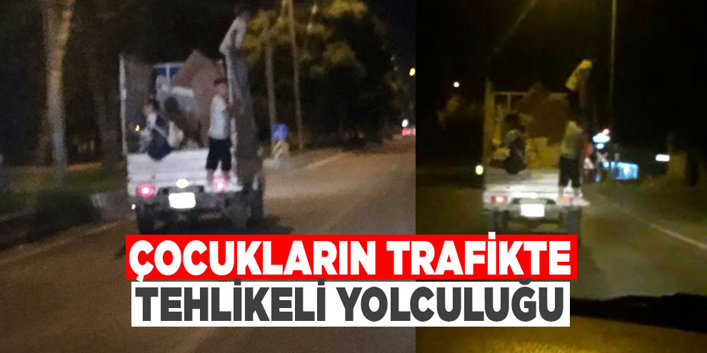Çocukların trafikte tehlikeli yolculuğu